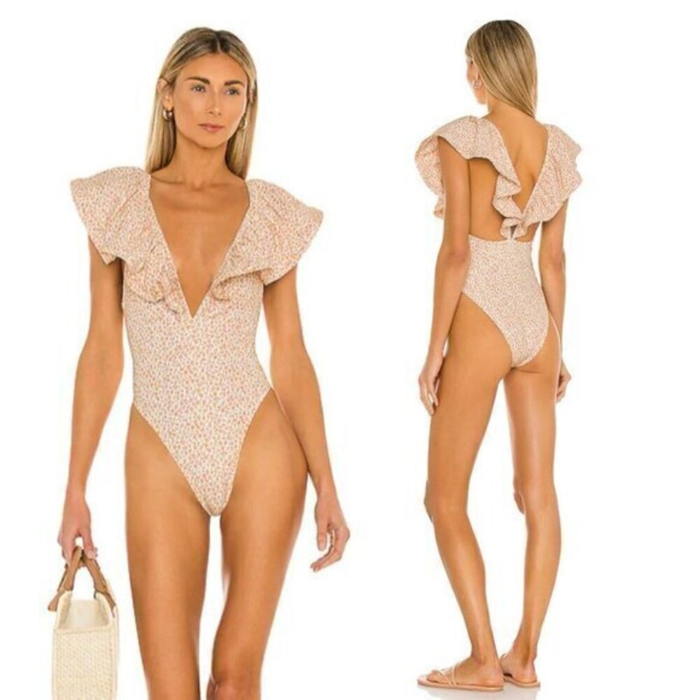 Tularosa Giamina One Piece in Orange Leopard